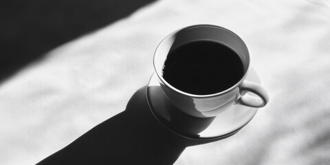 Aufkleber - morning black coffee
