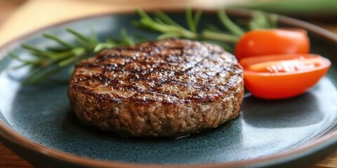 Poster - Homemade beef patty steak