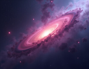 Wall Mural - space theme. generative ai.