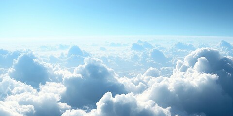Poster - The viewpoint of clouds against the blue sky backgrounds.