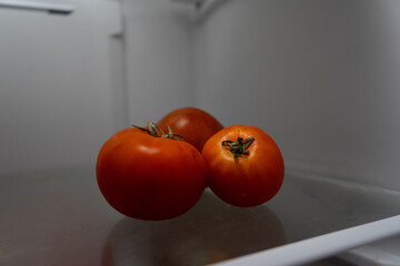 tomatoes in the fridge