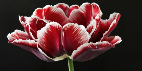Aufkleber - Tulip Columbus Terry Color: red with a white edge bouquet