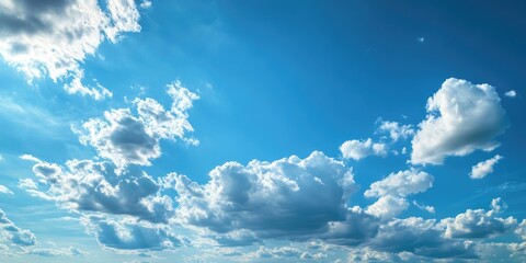Poster - vivid cloudscape against a blue sky