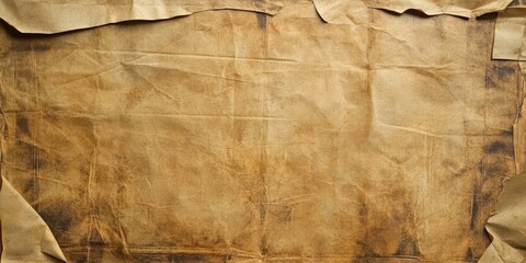 Aufkleber - Aged paper texture. Distressed brown paper with empty copyspace for text. Vintage design in the background.