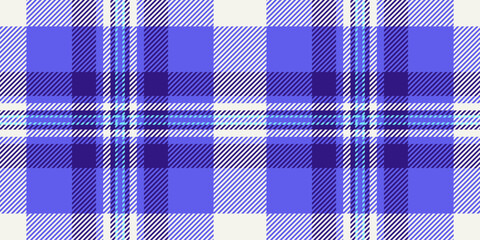 Real background pattern texture, styled vector plaid seamless. Intricate textile check tartan fabric in indigo and white colors.