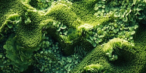 Aufkleber - Green organic backdrop. Copy space for text.