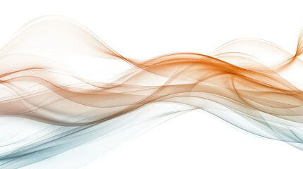 Poster - smoke in orange grey muted colors isolated on white or transparent png