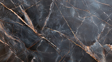 Poster - Elegant black marble texture with golden veins, perfect for luxury designs and backgrounds.