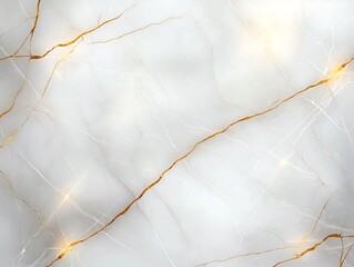 Poster - Elegant marble texture with white and gold veins, perfect for backgrounds, wallpapers, and interior design projects.