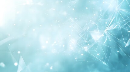 Wall Mural - abstract blue background with intersecting lines and glowing circles