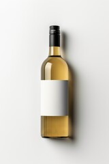 Canvas Print - Bottle wine label drink.