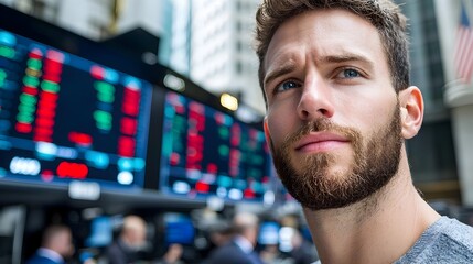 A team of dedicated traders diligently examining market data and financial graphs on multiple monitors in a fast paced office environment focused on making informed investment decisions