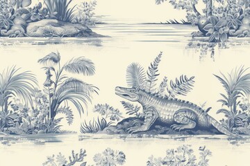 Sticker - Crocodile art backgrounds alligator.