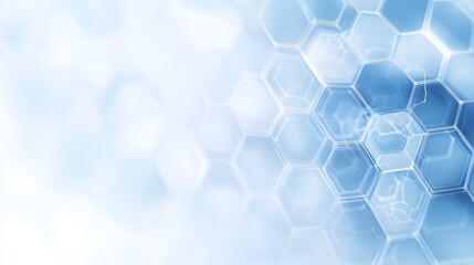 Wall Mural - abstract hexagonal pattern with blurred background