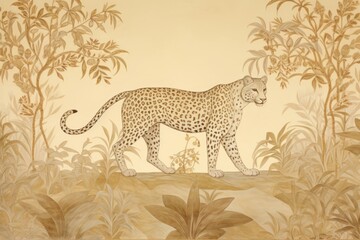 Canvas Print - Toile wallpaper Leopard leopard wildlife cheetah.