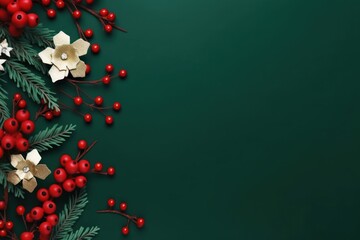 festive holiday floral arrangement background