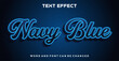© sunardi - Navy blue editable text effect
