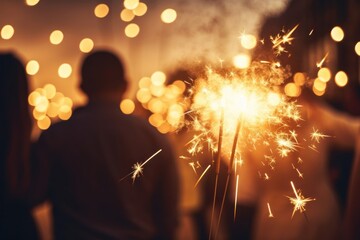 Sticker - Sparklers christmas fireworks sparks.