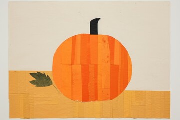 Sticker - Pumpkin painting craft plant.