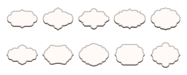 Sticker - vintage frames sticker Set