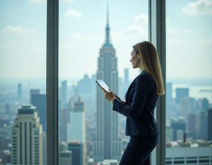 Businesswoman City View.