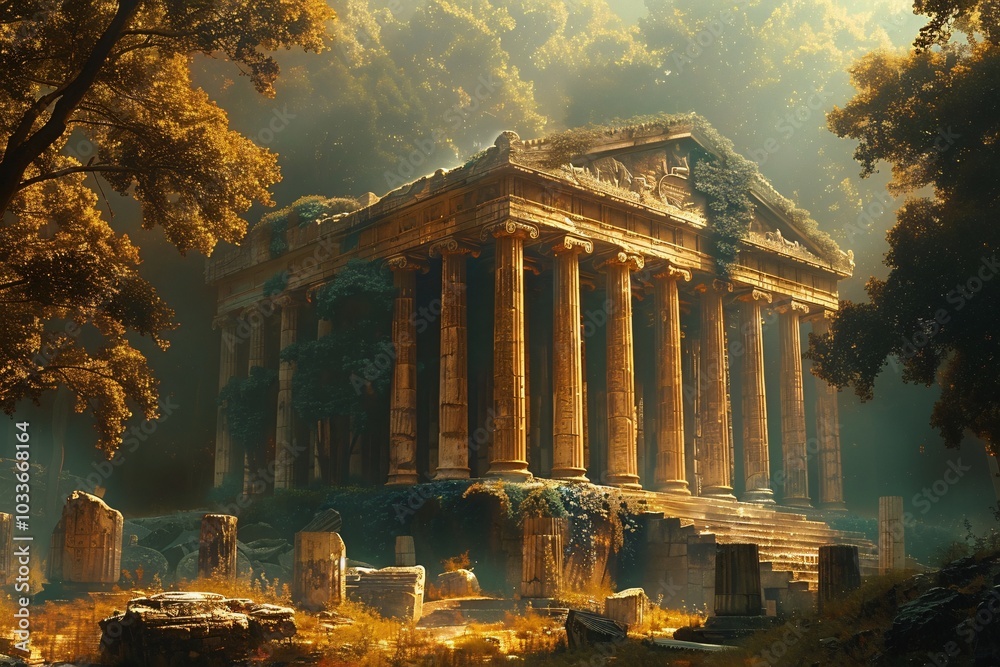 The Temple of Artemis, an ancient wonder of the world, renowned for its ...