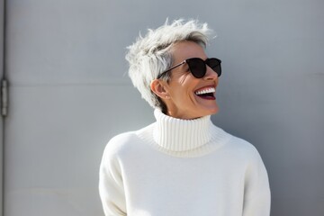 Wall Mural - Sweater laughing smile adult.