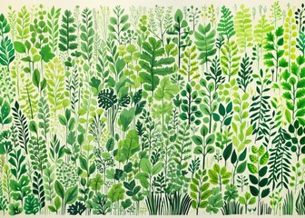 Canvas Print - Herbs outdoors pattern nature.