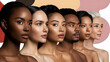 © Selen - Women and man with different skin tones skin colors