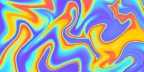 Poster - Abstract Fluid Liquid Gradient Background Vector Design. Vivid Marble Multicolor Pattern.
