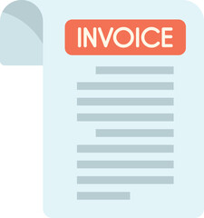 Poster - invoice icon representing billing, payment, and financial transactions