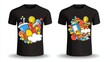 © ADD PHOTO - Colorful T-Shirt Design with Fun Playful Elements