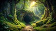 © Anulak - Mystical and dangerous cave entrance in the forest