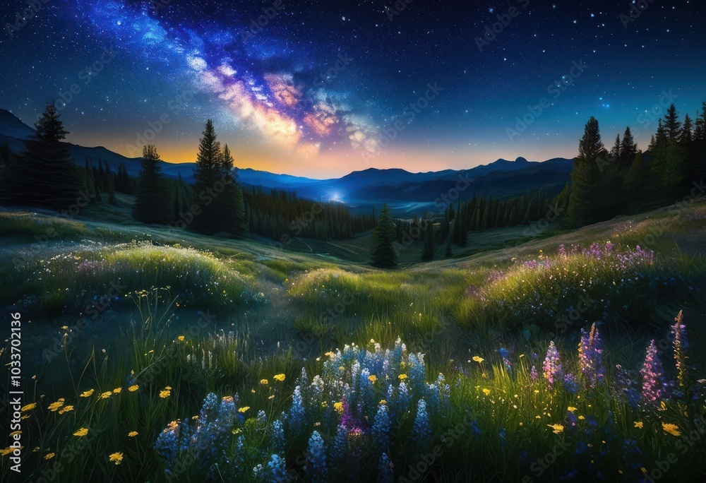 breath taking celestial display glimmering stars stunning night sky ...