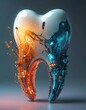 © Pavel - Cybernetically the tooth of artificial intelligence, the new technology of the future