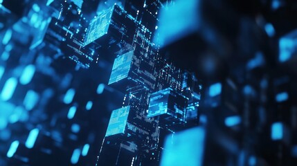 Poster - Abstract Digital Cubes