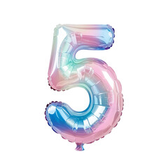 Wall Mural - Colorful Foil Balloon Numbers Perfect for Celebrating Special Occasions