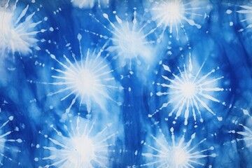 Wall Mural - Shibori white backgrounds kaleidoscope snowflake.