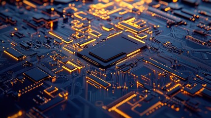 Poster - Circuit Board Macro