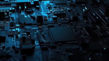 Poster - Abstract Circuit Board Design