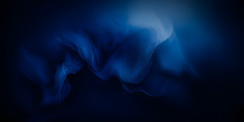 Wall Mural - Abstract dark blue background. Dark blue abstract wave background