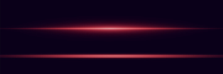 
Light effect of lines. Light stripes and horizontal rays. Vector illustration