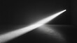 © CYBERPINK - A black and white photo of a room with a light shining on the floor