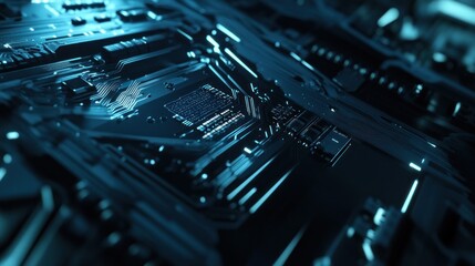 Poster - Close-up of a Circuit Board
