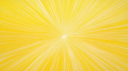 Wall Mural - Vibrant yellow and white radial stripes come together at the center of this abstract background, producing a dynamic sunburst effect