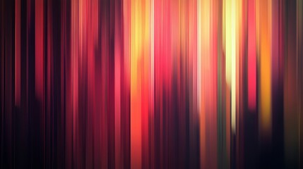 Canvas Print - Abstract background with blurred vertical lines blending together, featuring a colorful palette of red, orange, and yellow tones and ample copy space