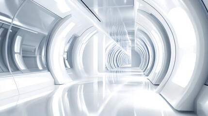 Poster - white futuristic background