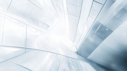 Poster - white futuristic background