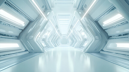 Poster - white futuristic background