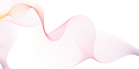 Wall Mural - Pink Wavy Lines Abstract Background Design